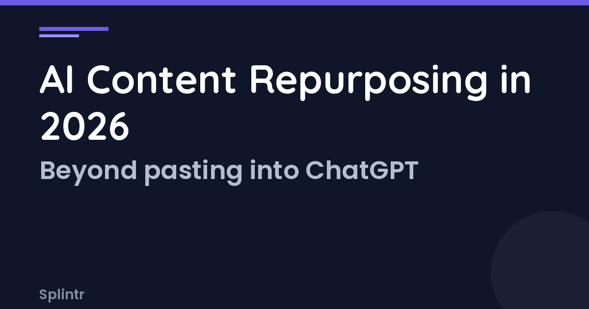 Ai Content Repurposing