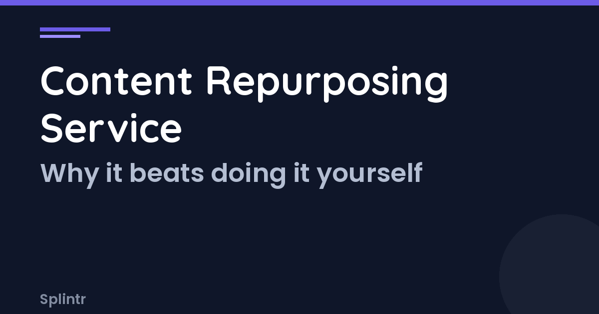 Content Repurposing Service